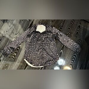 Victoria's Secret Black and Pink Patterned Shirt